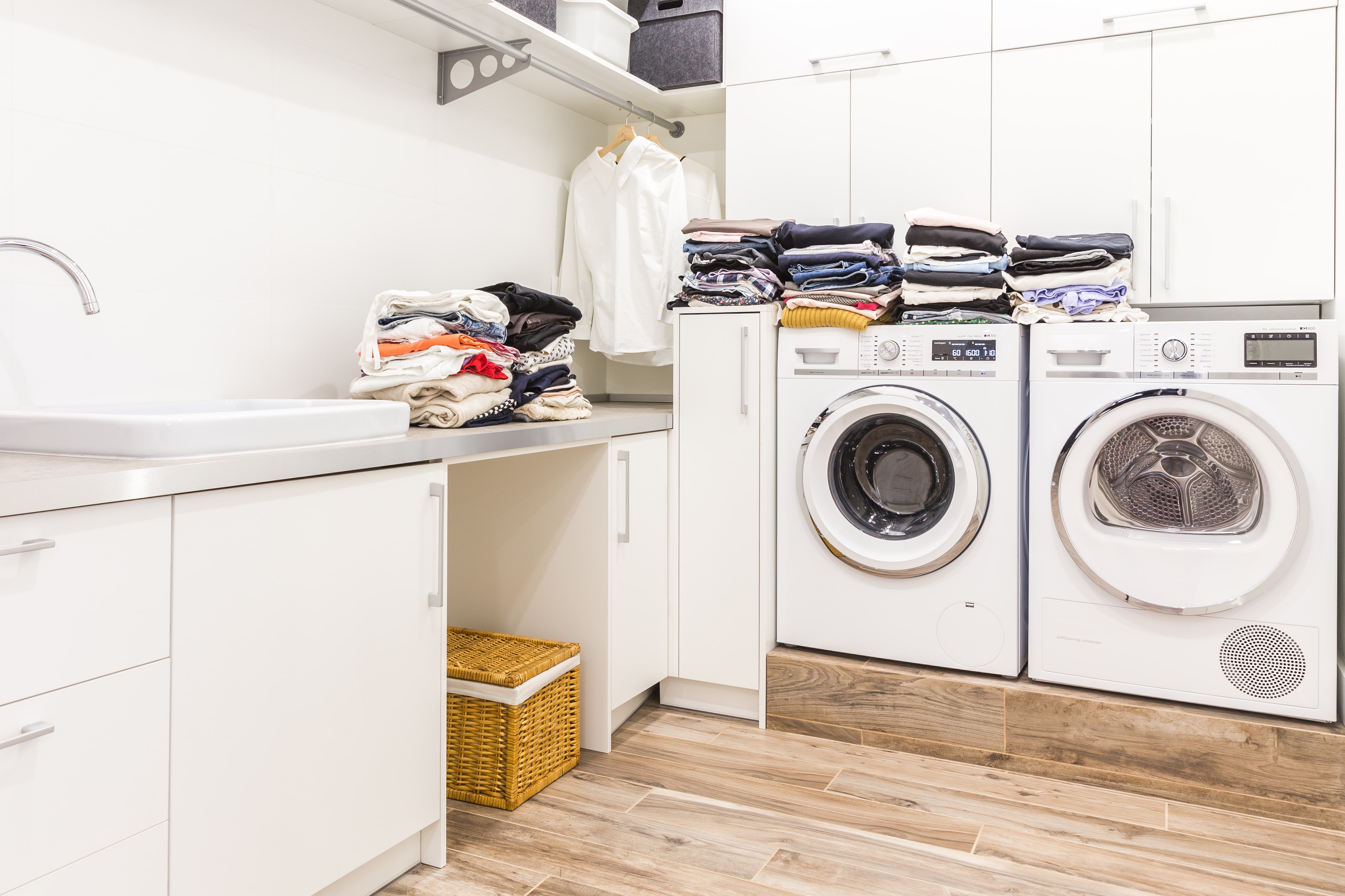 laundry room with a washer and dryer