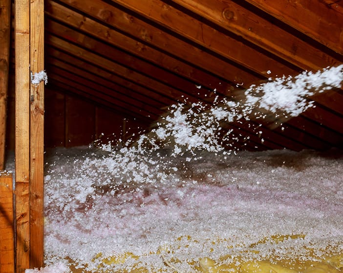 Insulation in attic