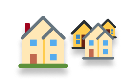 home near other homes